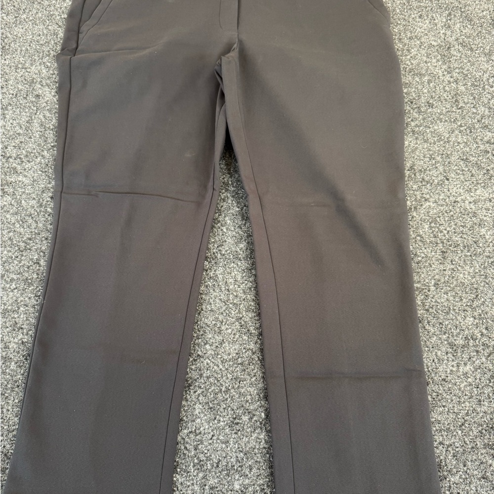 LOFT Women's Dark‎ Brown Straight Leg Trousers